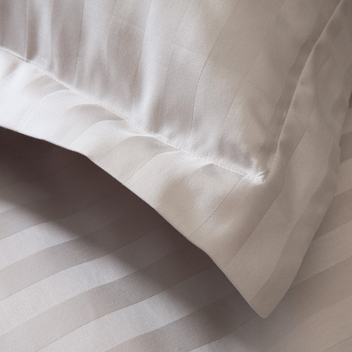 Damai Dekbedovertrek Katoen Satijn Streep Linea - glacier