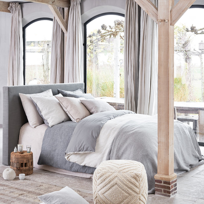 Vandyck Dekbedovertrek PURE 28 Grey 200x220 cm (linnen/katoen)