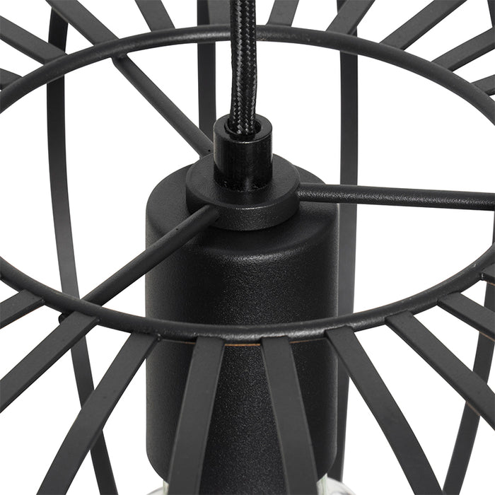 QAZQA Design hanglamp zwart draad 39cm - Johanna