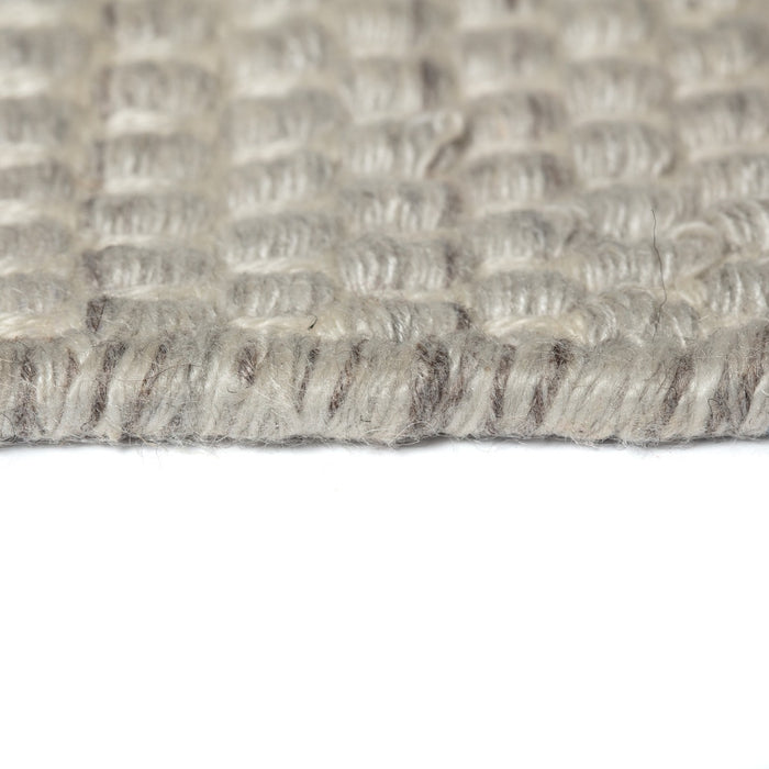 Vloerkleed Gerecycled Materiaal Rond Ciro Marmer|grijs-220 Ø - (L)