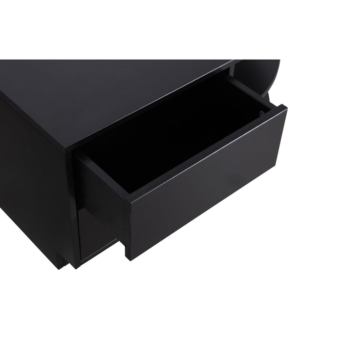 WOOOD Finca Tv-meubel Rond Rechts - Grenenhout