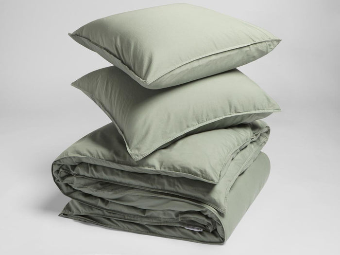 Yumeko overtrekset gewassen katoen satijn green 240x220 + 2|60x70