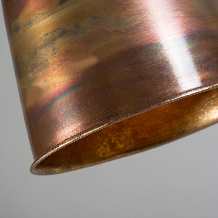 QAZQA Vintage hanglamp koper met goud - Burn