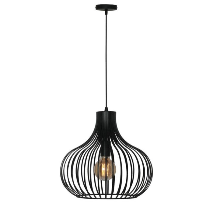 Freelight Hanglamp Aglio Mat Zwart 38cm