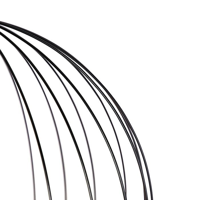 QAZQA Hanglamp wire-dos - Zwart - Design - D 600mm