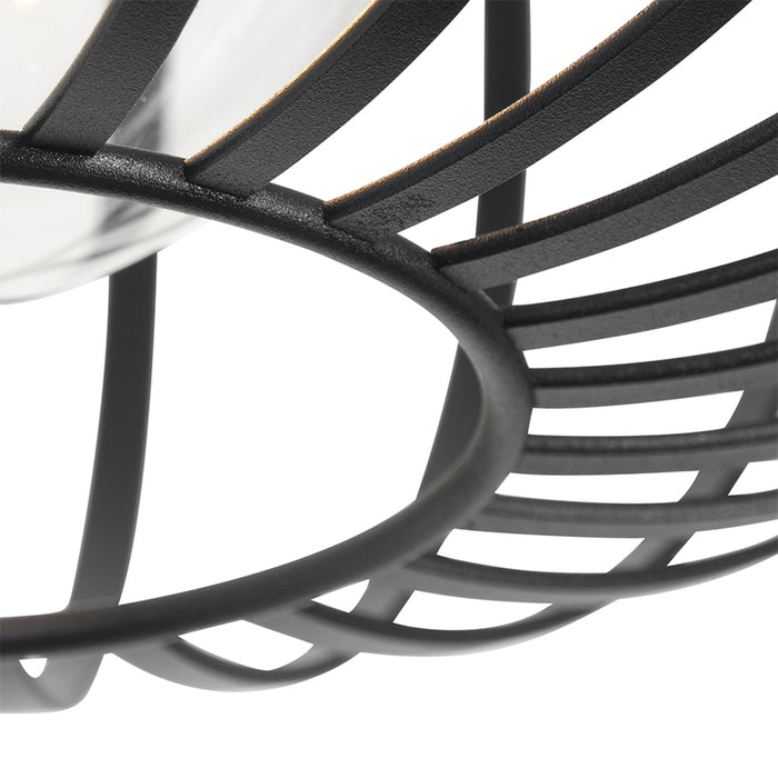 QAZQA Design hanglamp zwart 3-lichts - Johanna