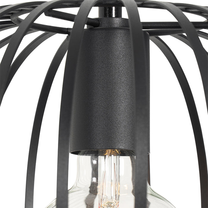 QAZQA Design hanglamp zwart 3-lichts - Johanna