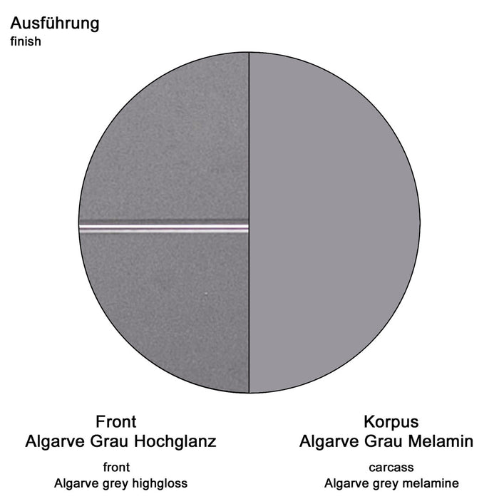 Hioshop AmandaMandoBea kolomkast 1 open vak, 4 deuren grijs, agave