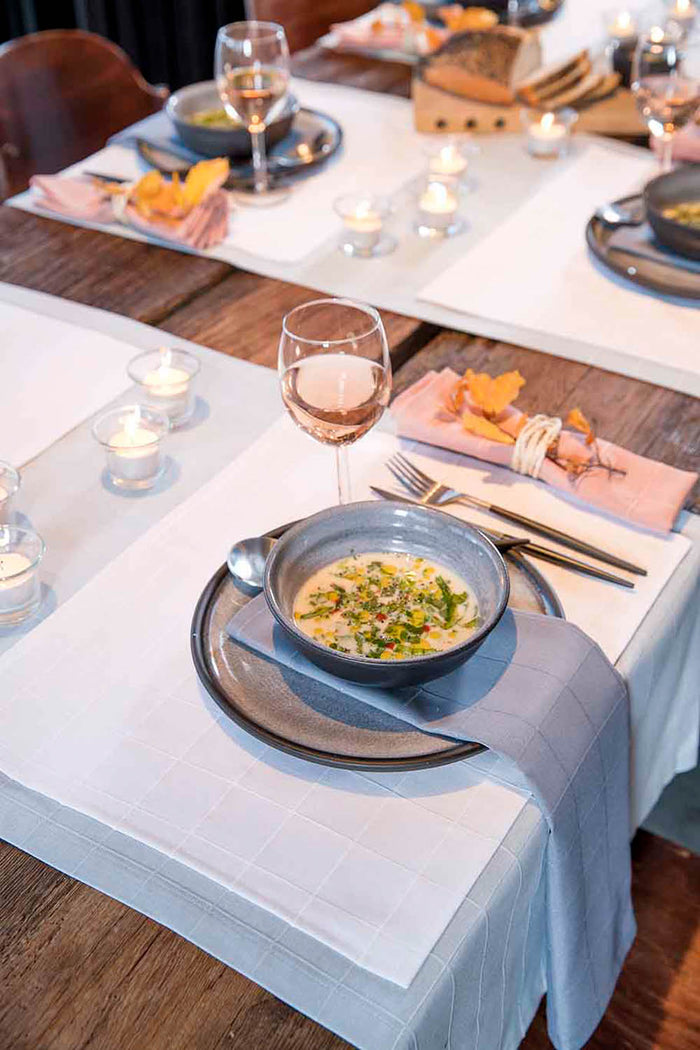 Mistral Home-Set van 4 placematten – Duurzaam-4x 35x45 cm – Lichtgrijs