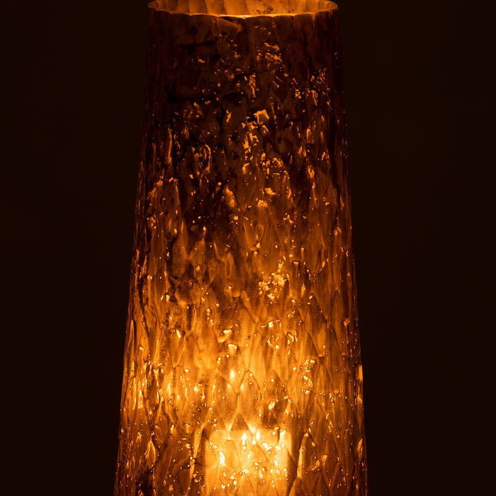 J-Line Vaas Ruiten Glas Goud