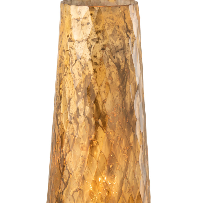 J-Line Vaas Ruiten Glas Goud