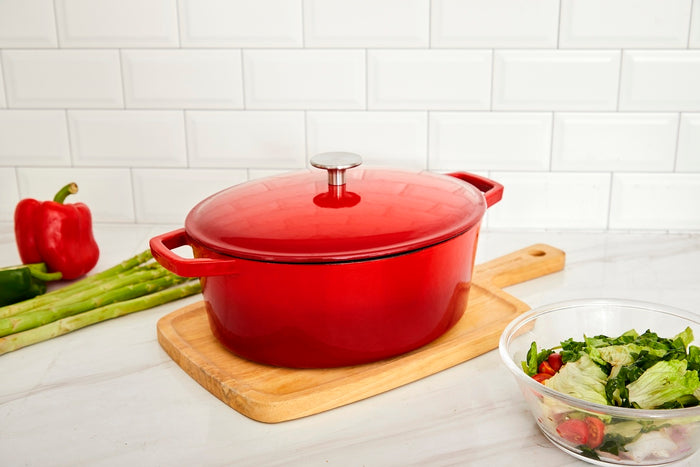 Buccan - Hamersley - Gietijzeren braadpan 29cm - Rood