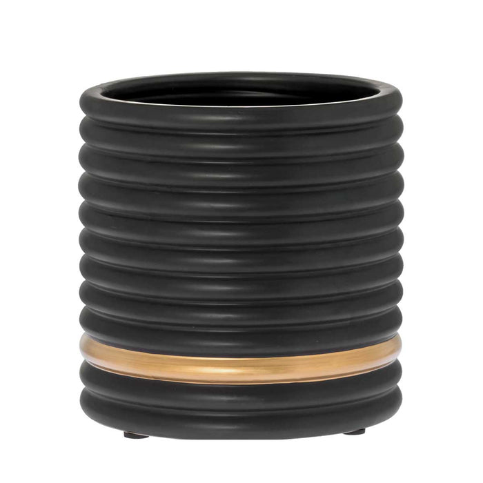 RIVERDALE - Bloempot Suus - H20cm - mat zwart