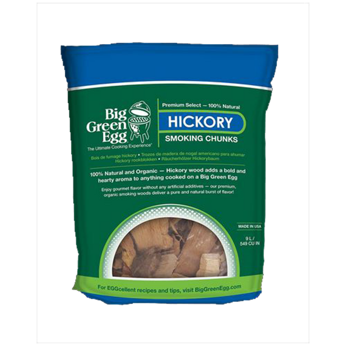 Big Green Egg - Rookchunks hickory Big Green Egg