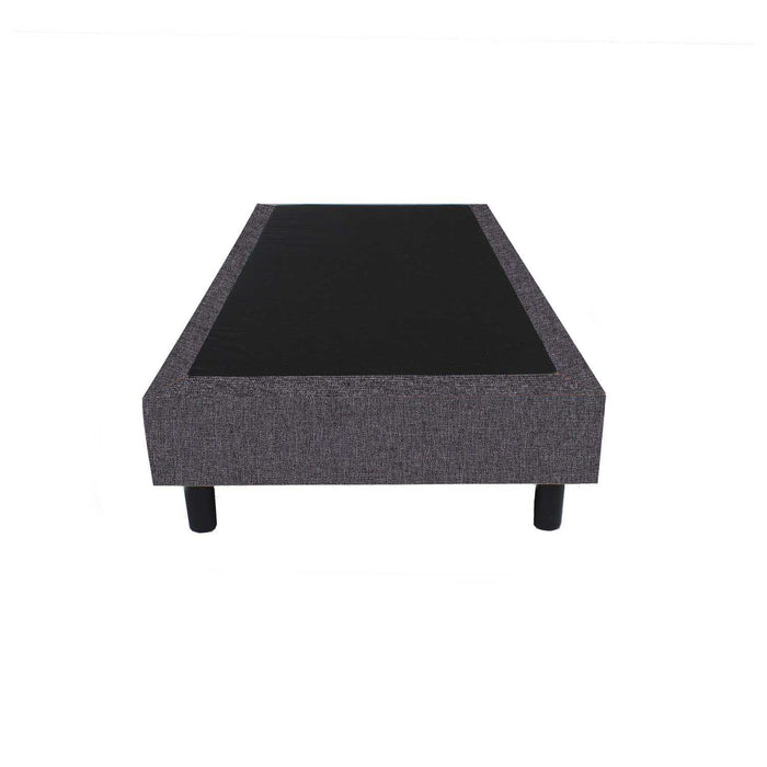 Bedworld Boxspring 80x200 - Linnenlook - Donker grijs (S05)