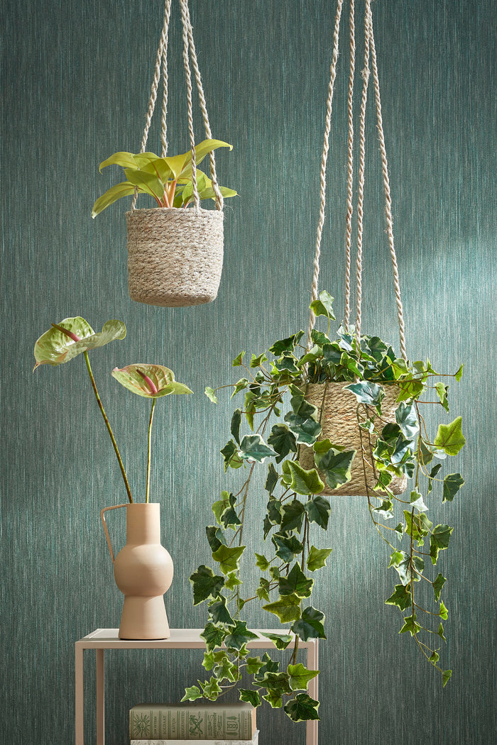Mica Decorations Hedera Kunst Hangplant - H86 cm - Groen Bont