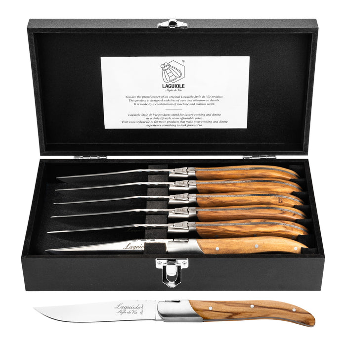 Laguiole Style de Vie Luxury Line Steakmessenset 6 st.