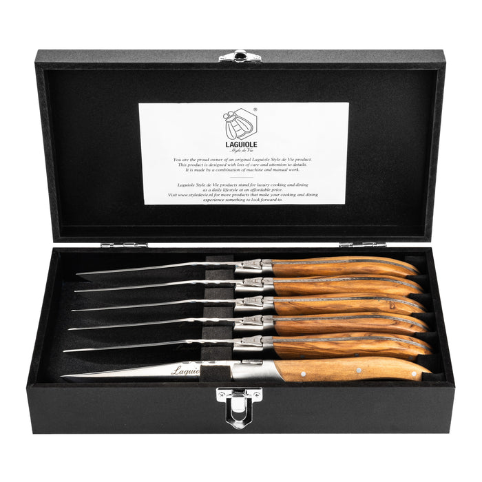 Laguiole Style de Vie Luxury Line Steakmessenset 6 st.