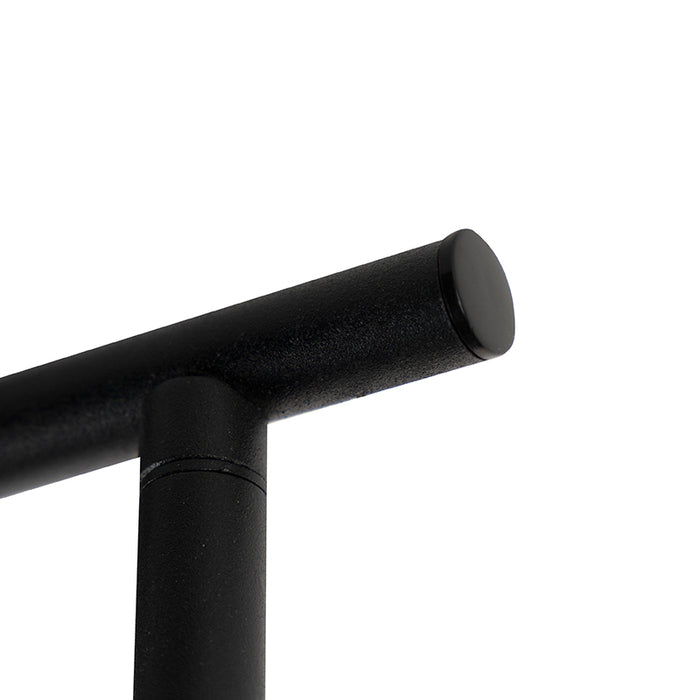 QAZQA Industriële spot zwart met goud 2-lichts - Tommy