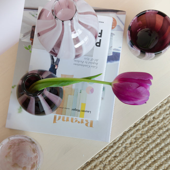 Home Delight - Vaas Senna aubergine 13cm