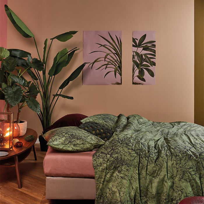 At Home by Beddinghouse Feel Warm Dekbedovertrek 140 x 220 cm - Groen