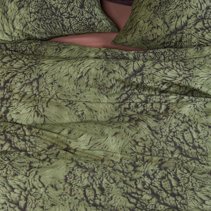 At Home by Beddinghouse Feel Warm Dekbedovertrek 140 x 220 cm - Groen