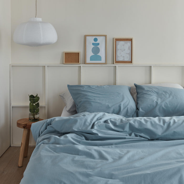 Beddinghouse Organic Basic Dekbedovertrek 200 x 200/220 cm - Blauw
