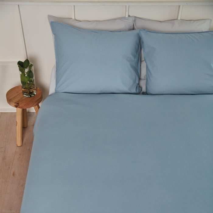 Beddinghouse Organic Basic Dekbedovertrek 200 x 200/220 cm - Blauw