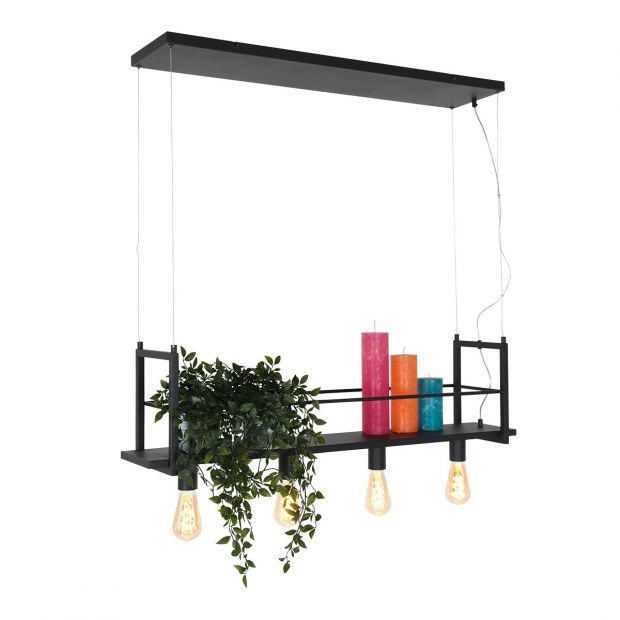 Mexlite Hanglamp - Metaal - Zwart