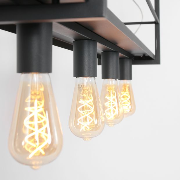 Mexlite Hanglamp - Metaal - Zwart