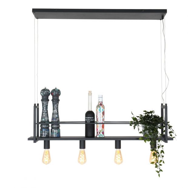 Mexlite Hanglamp - Metaal - Zwart