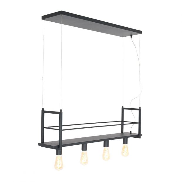 Mexlite Hanglamp - Metaal - Zwart