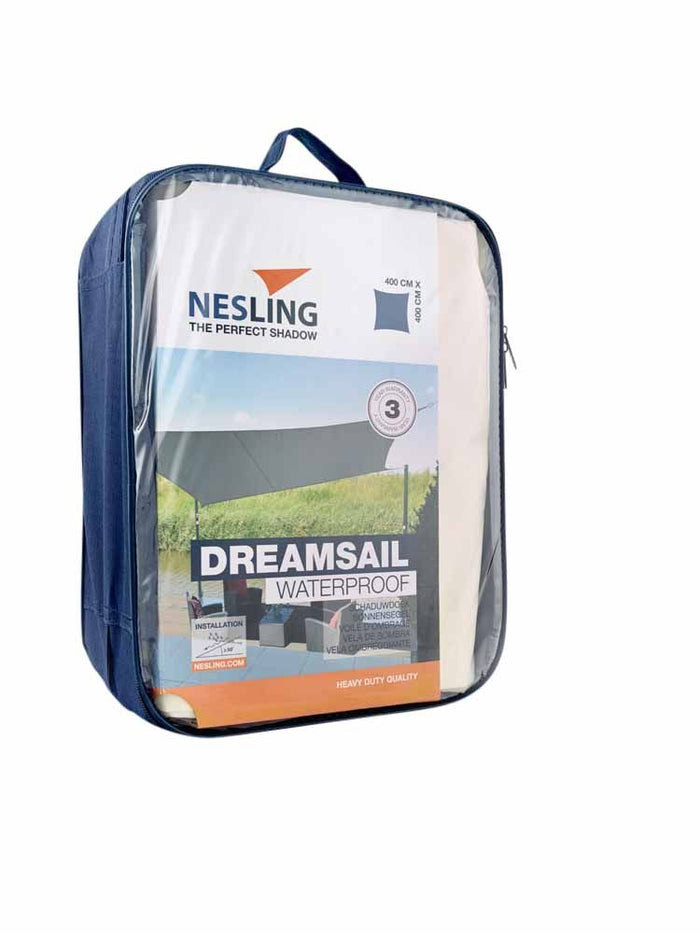 Nesling Dreamsail Waterproof Schaduwdoek Cream 400 x 400 cm