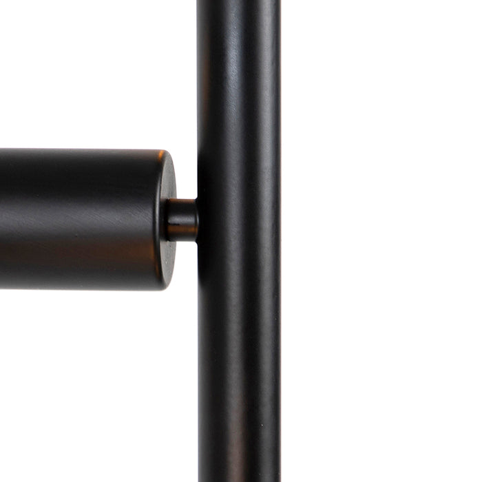 QAZQA Moderne vloerlamp zwart 5-lichts - Facil