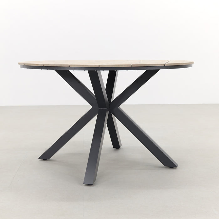 Jasmine natural | GI Edison 122 cm. - ronde tuinset