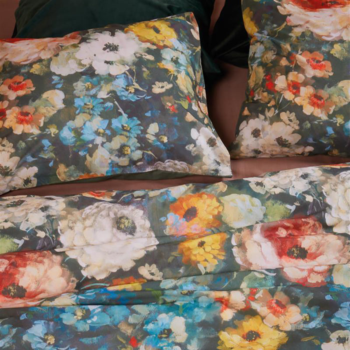 At Home by Beddinghouse History Dekbedovertrek 140 x 220 cm - Groen