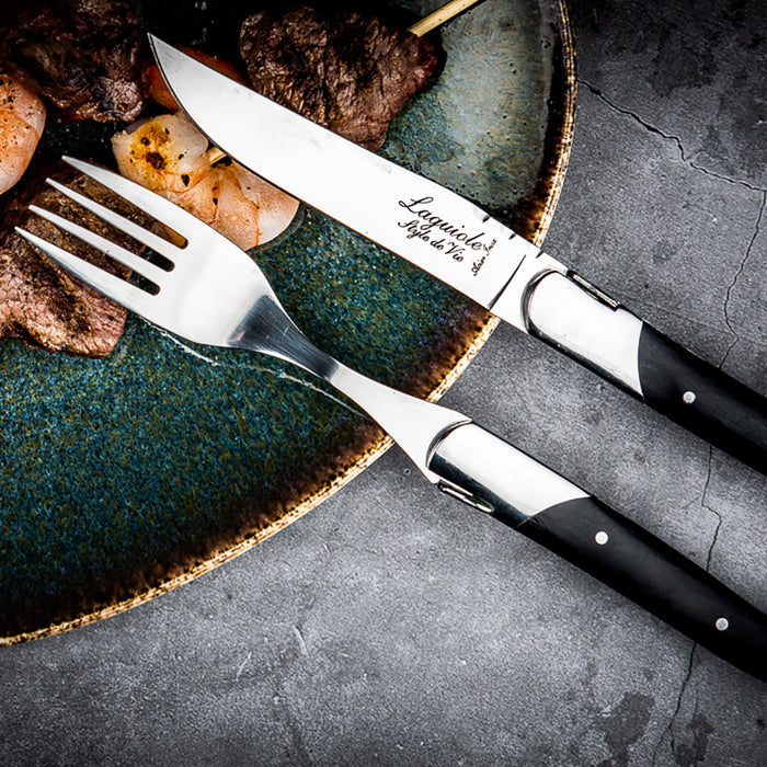 Laguiole Style de Vie Luxury Line Vorken Zwart Ebbenhout