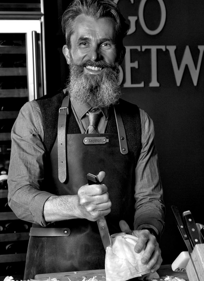 Xapron Rundleren schort Kansas black 82cm