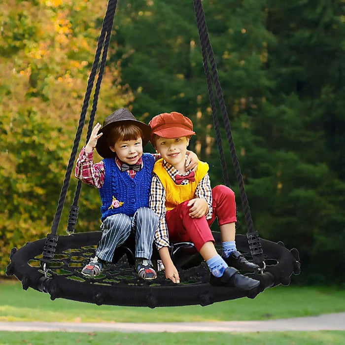 Sens Design Nestschommel - Ronde schommel - 100cm - Zwart