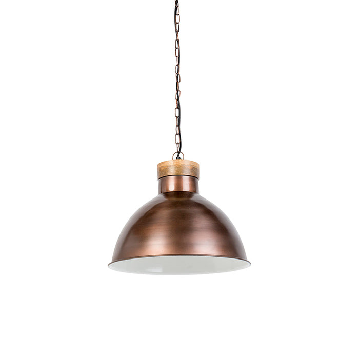 QAZQA Hanglamp Pointer - Koper - Industrieel - H 1320mm