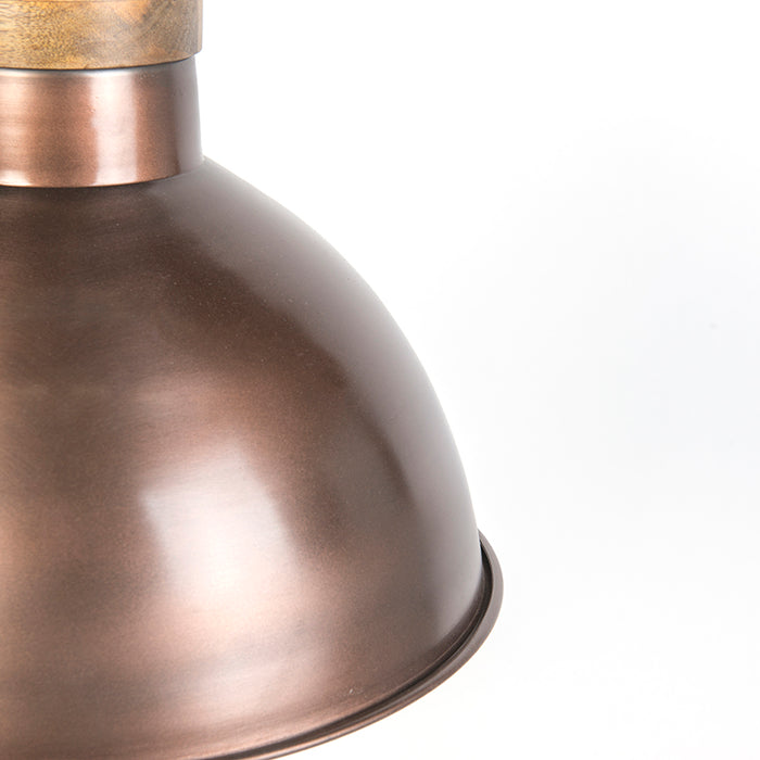 QAZQA Hanglamp Pointer - Koper - Industrieel - H 1320mm