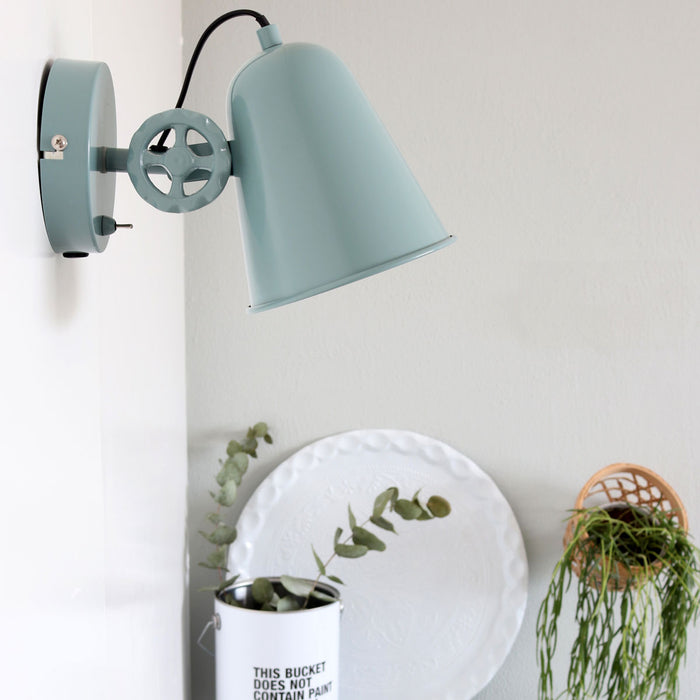 Anne Lighting - wandlamp - Dolphin - groen - metaal - opbouwspot -
