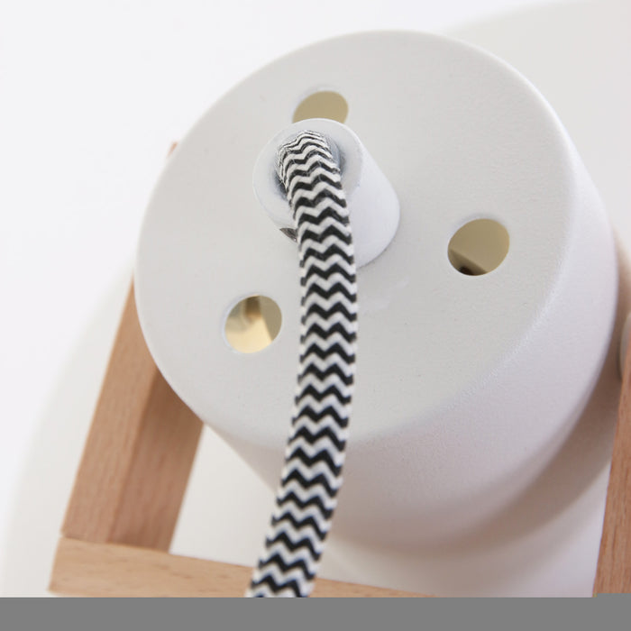 Anne Lighting - wandlamp - Woody - naturel - hout metaal - schaarlamp - E27 - 7900BE