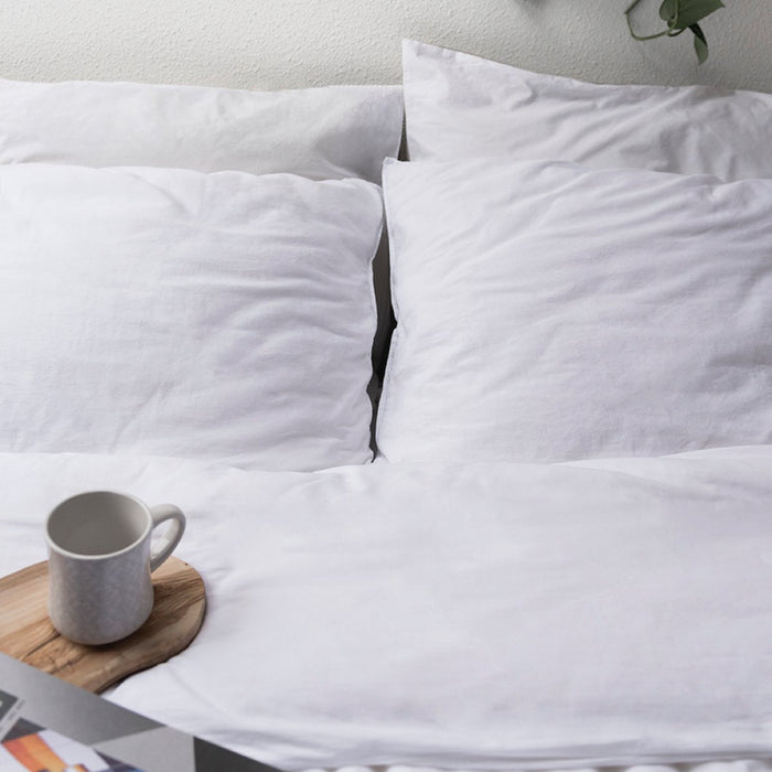 Van Morgen Smooth Plunge | Kussensloop | 61x71cm | Wit | Van Morgen