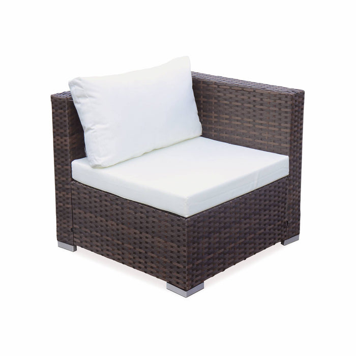 sweeek - 4-persoons tuinmeubelset van gevlochten hars