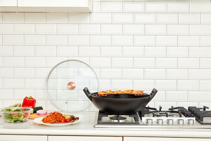 Buccan - Hamersley - Gietijzeren wokpan 36cm - Zwart