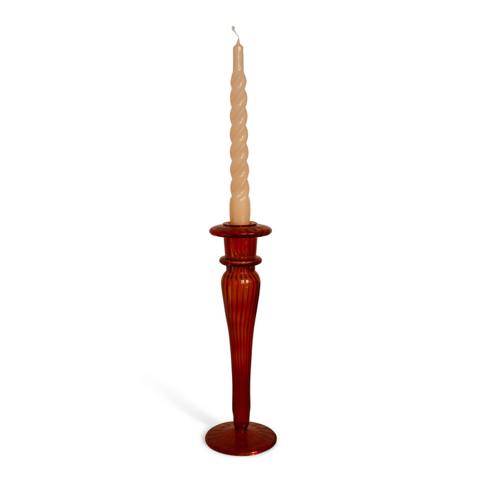 À la Classic Glazen Kandelaar - Terra