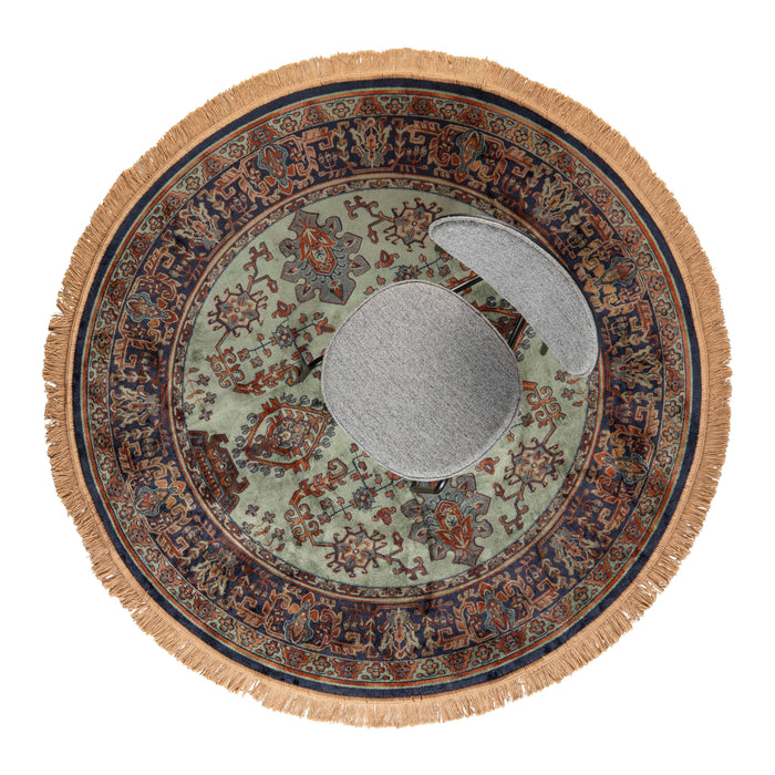 by fonQ Ezra Vloerkleed Ø 160 cm - Groen