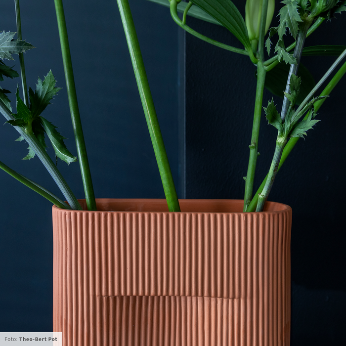 Muuto Ridge Vaas 35 cm - Oranje