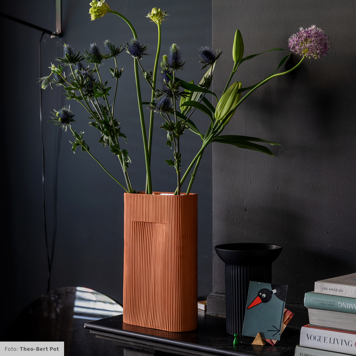 Muuto Ridge Vaas 35 cm - Oranje
